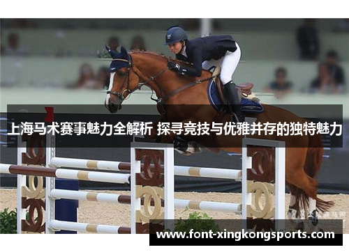 上海马术赛事魅力全解析 探寻竞技与优雅并存的独特魅力