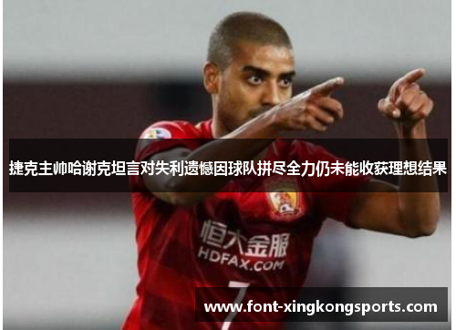 捷克主帅哈谢克坦言对失利遗憾因球队拼尽全力仍未能收获理想结果